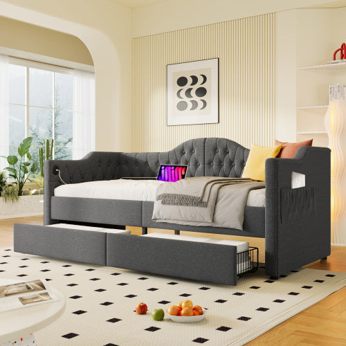 Weiches Kissen Schlafsofa mit USB-Anschlüssen – Komfort und Funktionalität für dein Wohnzimmer