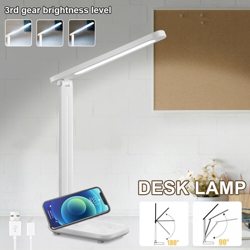 LED Klemmleuchte Dimmbar Schreibtischlampe Leselampe Flexibel USB Tisch-Lampe DE