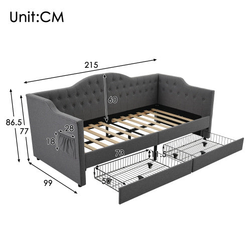 Weiches Kissen Schlafsofa mit USB-Anschlüssen – Komfort und Funktionalität für dein Wohnzimmer